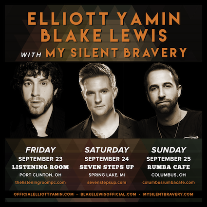 My Silent Bravery Tour Dates Elliott Yamin Blake Lewis